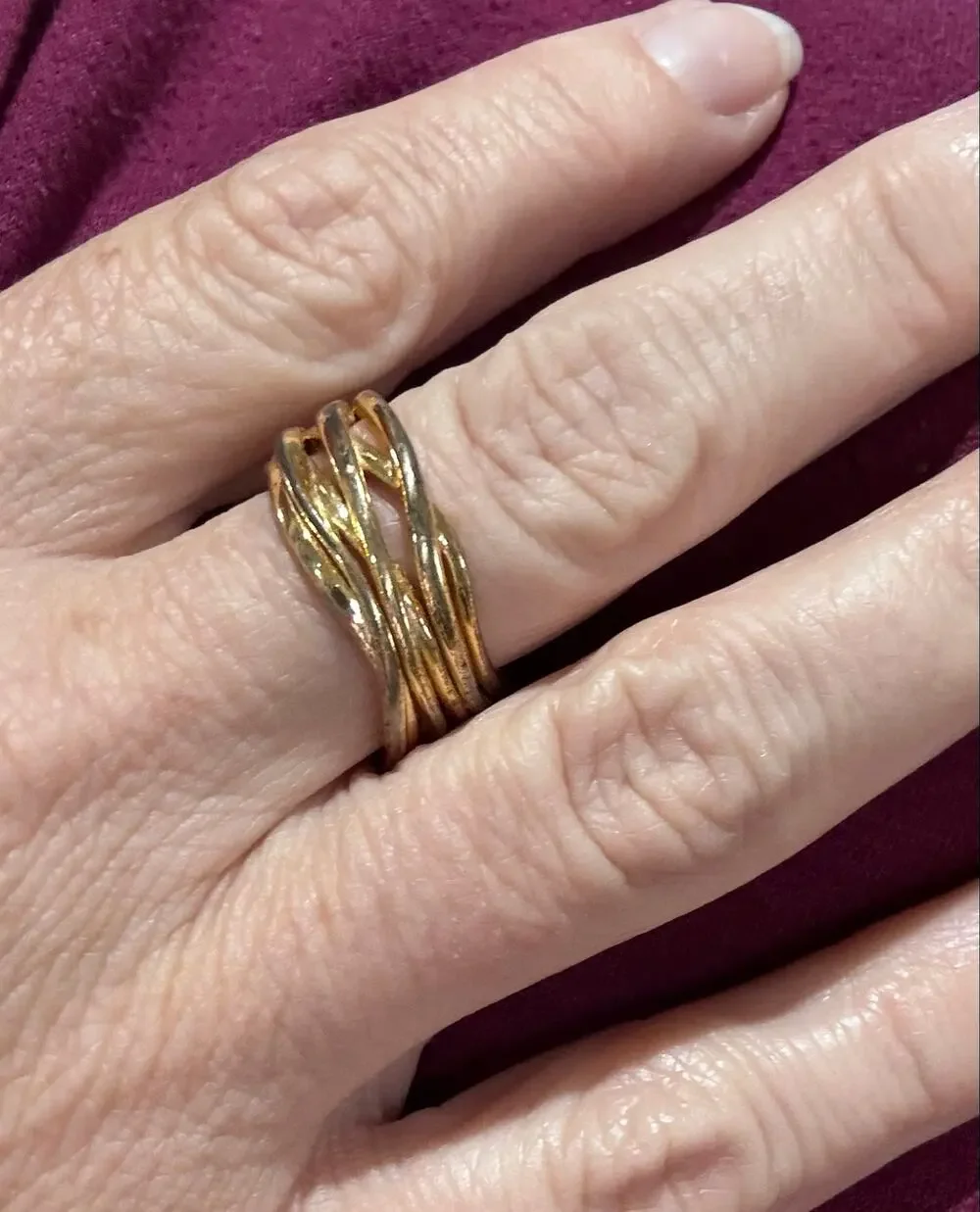 Like a bundle of golden ribbons wrapped around your finger